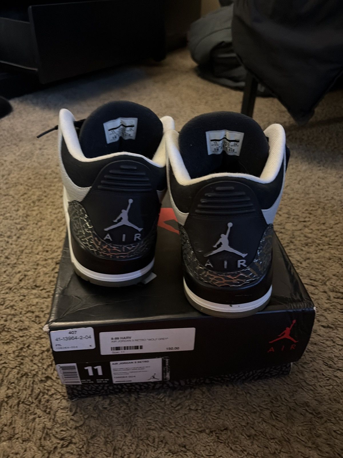 Jordan Brand jordan 3 wolf grey size 11 Size US 11 / EU 44 - 5 Thumbnail