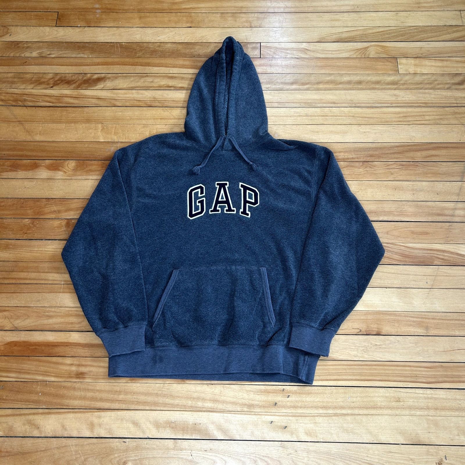 Gap Y2K GAP Gray Fuzzy Hoodie Small Size US S / EU 44-46 / 1 - 1 Thumbnail