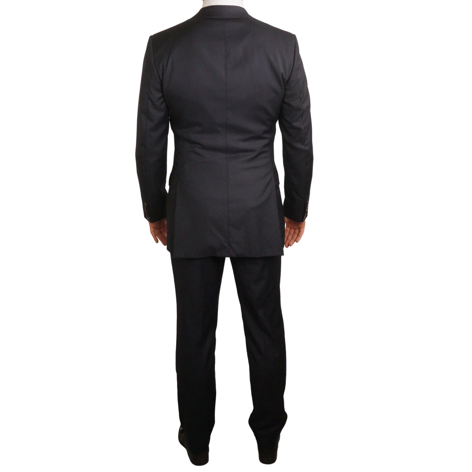 Suitsupply Men Suitsupply 3 Piece Suit La Spalla Navy Peak Lapel US40L Size 40L - 3 Thumbnail