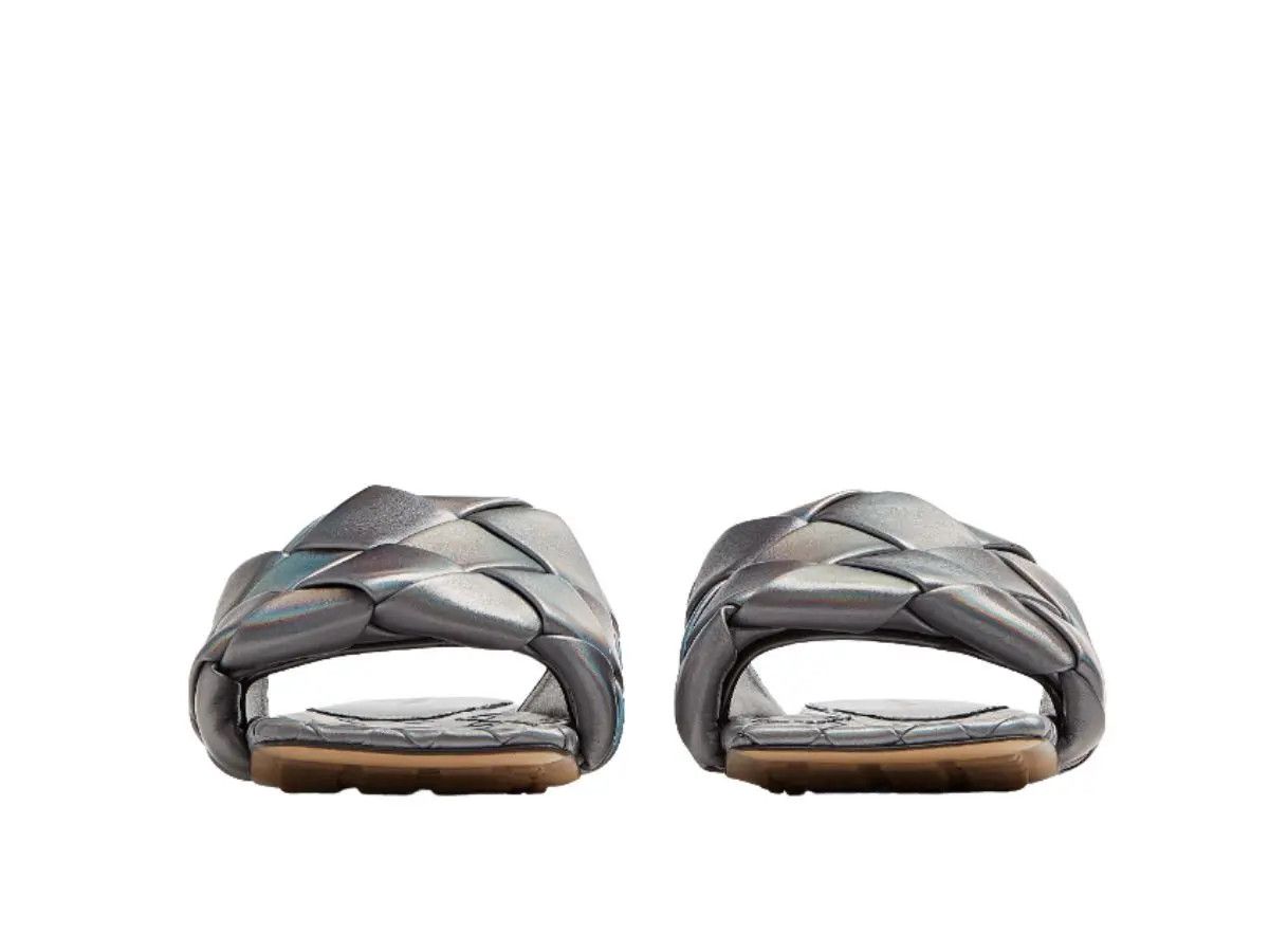 Bottega Veneta o1n1vont1224 Lido Flats in Slate Grey Size US 11.5 / IT 41.5 - 2 Thumbnail