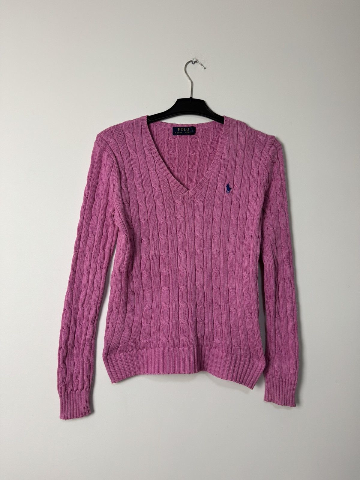 Polo Ralph Lauren Polo Ralph Lauren Cable Knit sweater pink designer Size S / US 4 / IT 40 - 2 Thumbnail