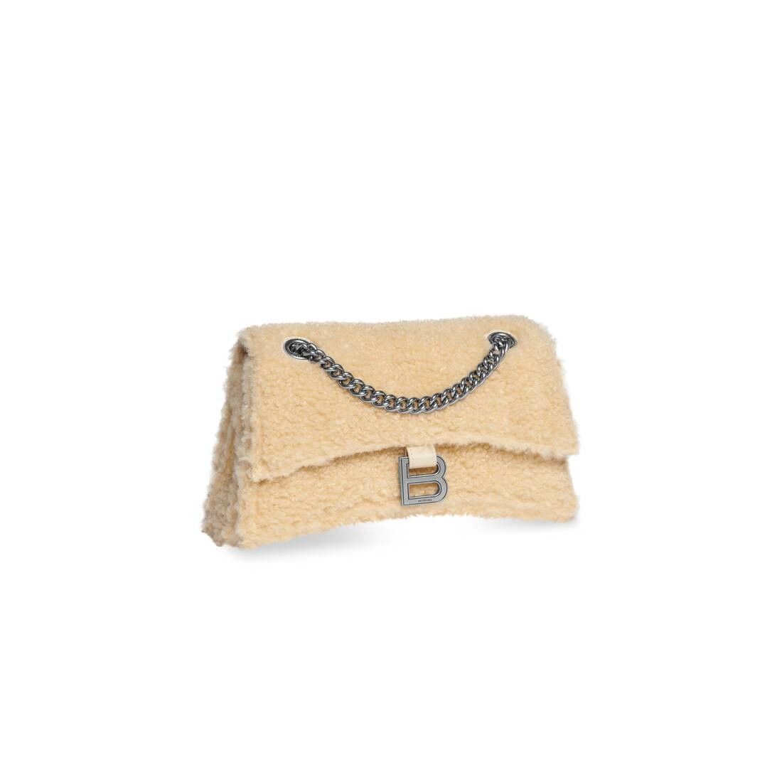 Balenciaga o1mt1gz0525 Size: OS / Crush Small Chain Bag Shearling Size ONE SIZE - 2 Thumbnail