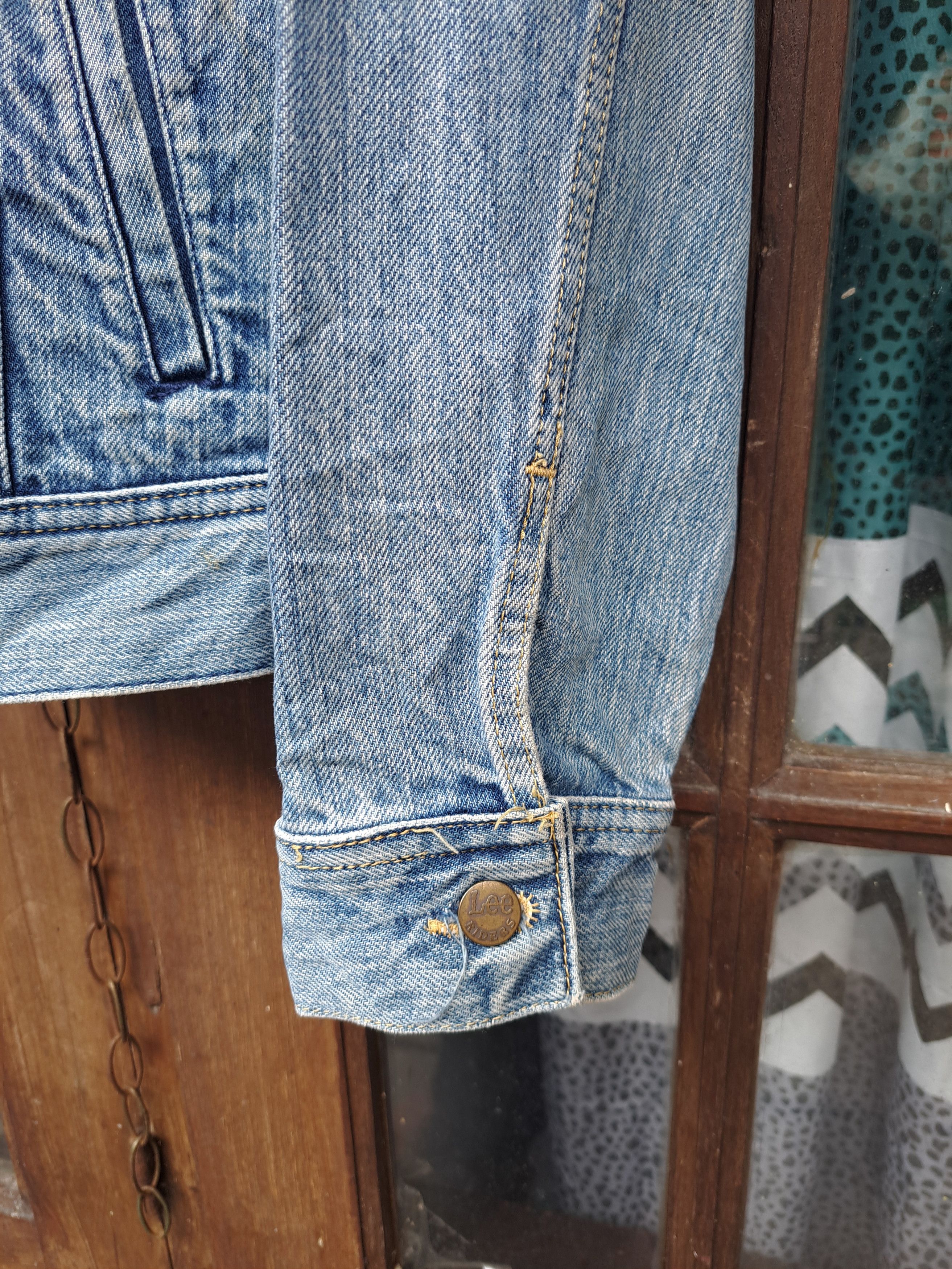 Lee × Vintage 70s 80s LEE Riders Shawnee Mission Kansas Usa Denim Jacket Size US L / EU 52-54 / 3 - 3 Thumbnail