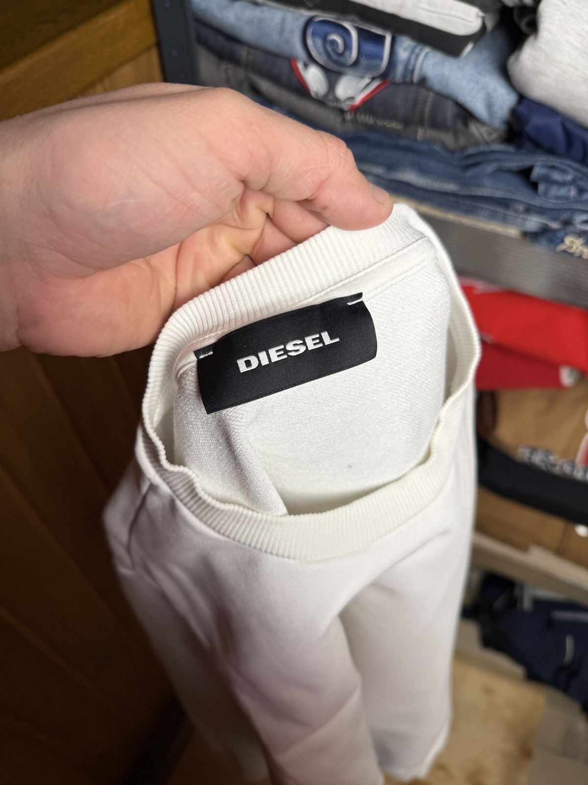 Diesel × Vintage Vintage Diesel Sweatshirt Logo Japanese Style Size US L / EU 52-54 / 3 - 4 Thumbnail