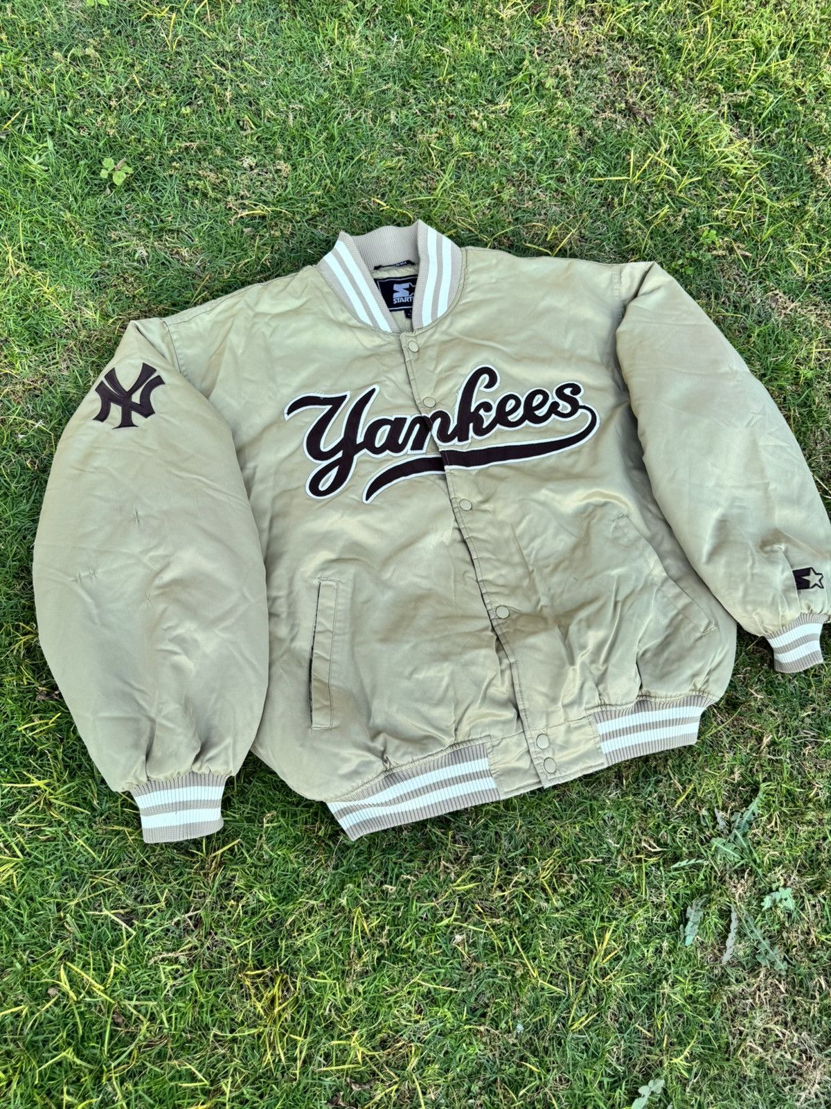Starter Vintage Starter Yankees Stadium Jacket Size US L / EU 52-54 / 3 - 3 Thumbnail