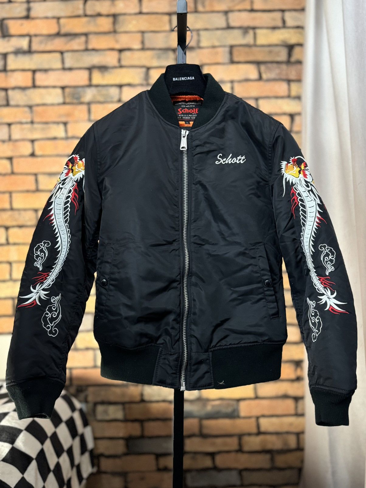 Schott SCHOTT X ANDERSSON BELL BOMBER EMBROIDERED TIGER CHINATOWN Size US L / EU 52-54 / 3 - 1 Thumbnail