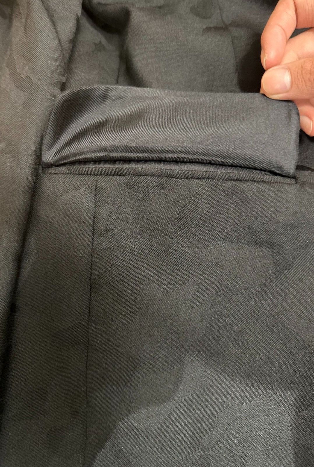 Saint Laurent Paris Saint Laurent YSL 2016SS Subtle Camo Jacquard Suit Size 46S - 5 Thumbnail