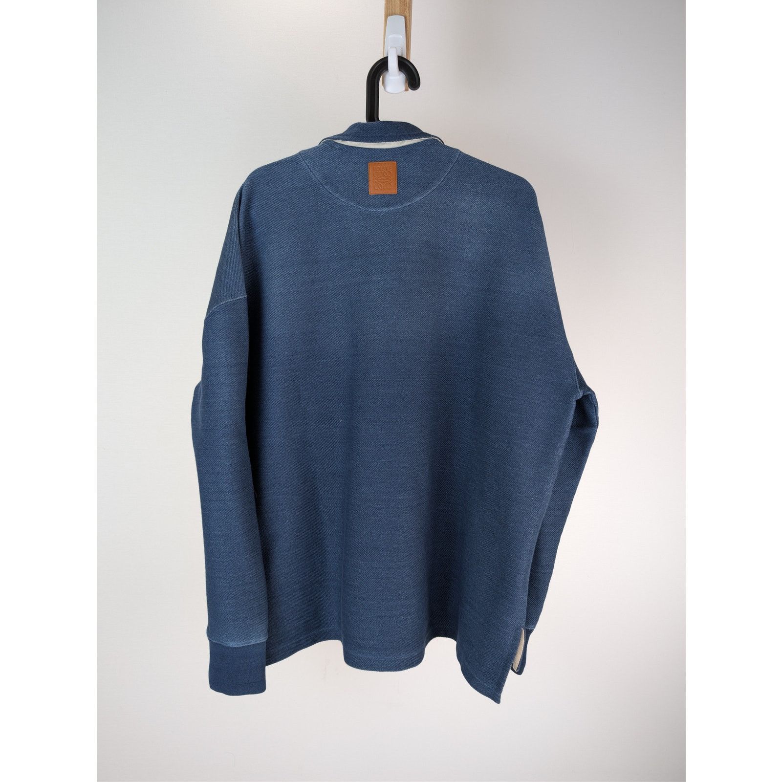 Loewe o1rshd1 Polo Sweatshirt in Azul Size US M / EU 48-50 / 2 - 16 Thumbnail