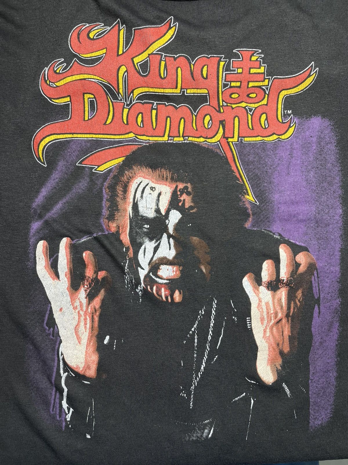 Vintage Vintage King Diamond 1988 North American Tour Size US L / EU 52-54 / 3 - 3 Thumbnail