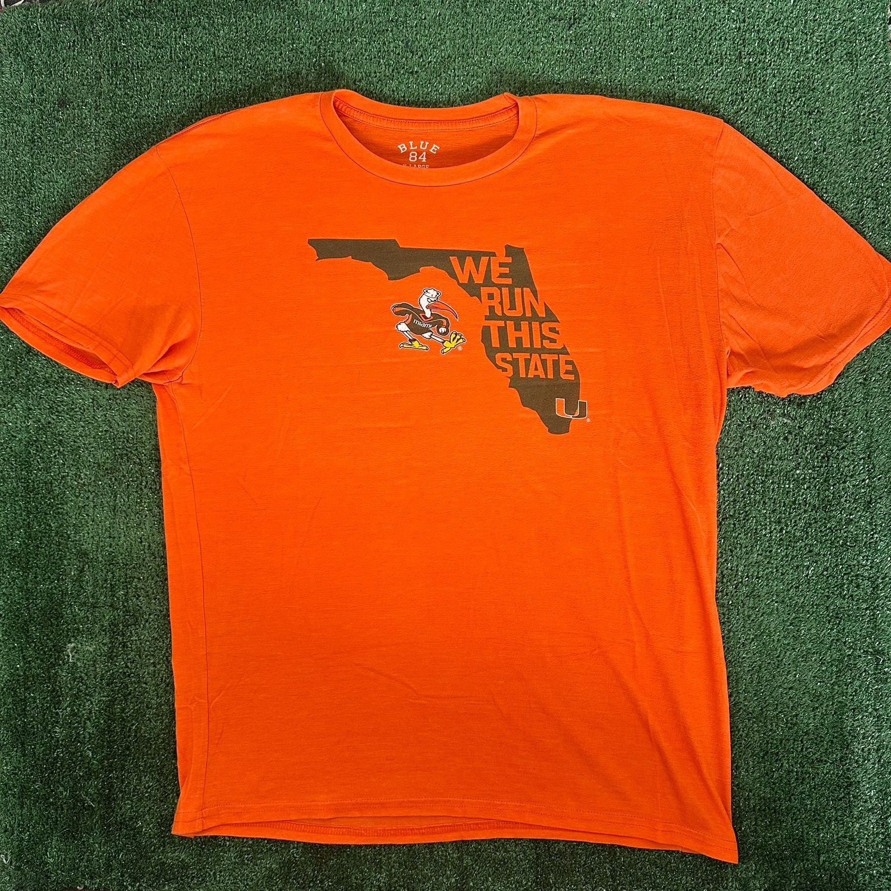NCAA Y2K Miami Hurricanes T-Shirt Florida University College Tee Size US XL / EU 56 / 4 - 1 Thumbnail