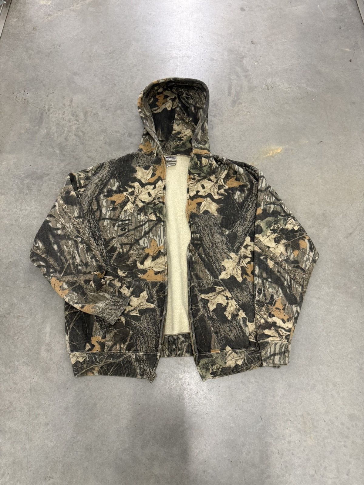 Realtree Camo Realtree Jerzees Vtg Hoodie 90s Fullzip USA Outdoors Size US XXL / EU 58 / 5 - 1 Thumbnail