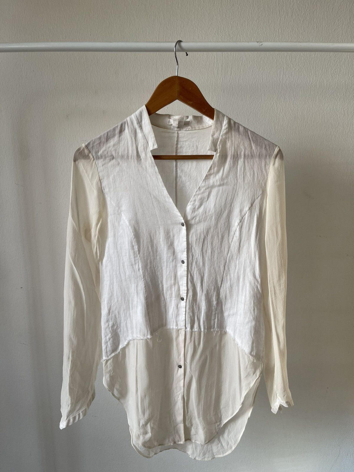 Helmut Lang Helmut Lang Button Ups Shirt Size M / US 6-8 / IT 42-44 - 3 Thumbnail