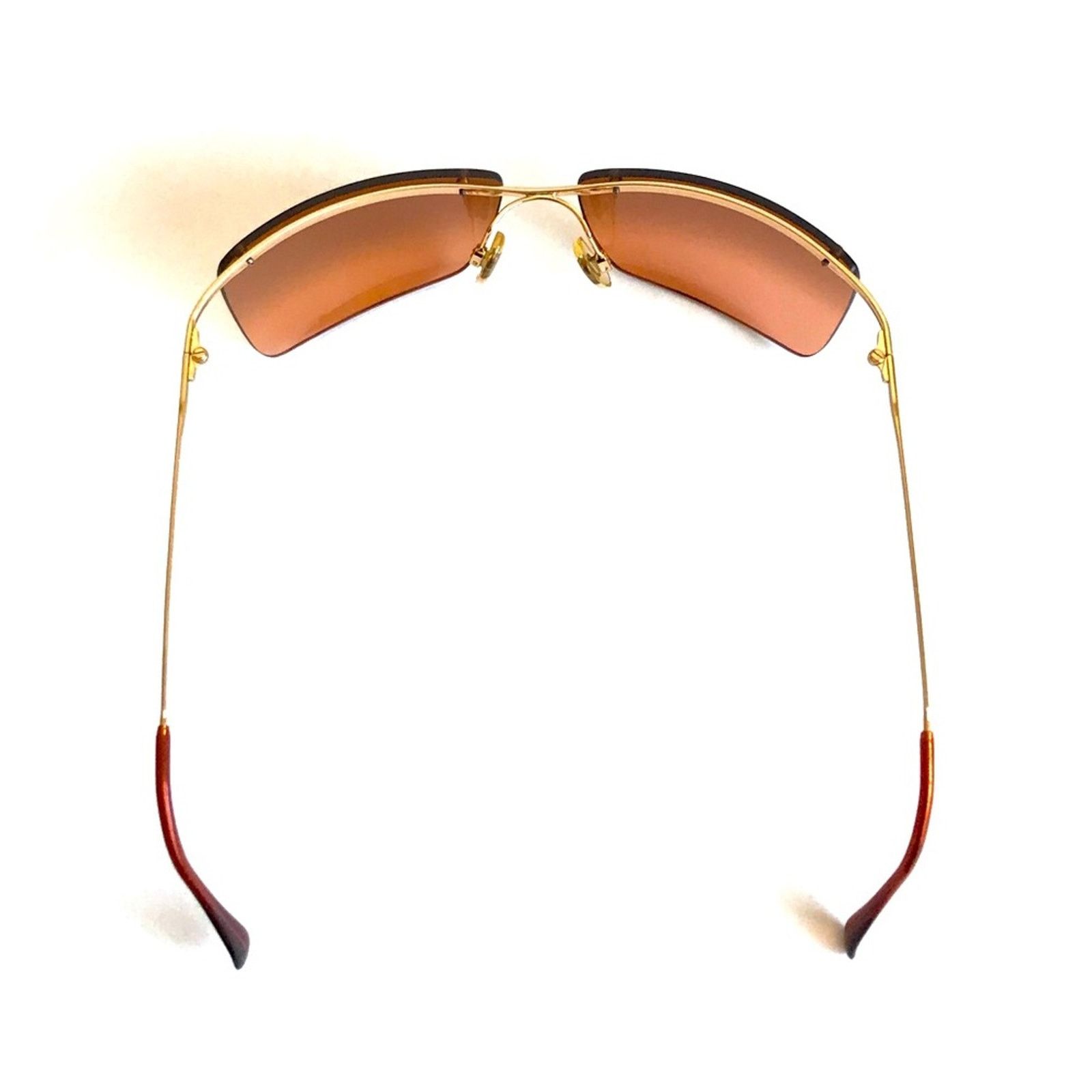 Moschino MOSCHINO 1990's Rimless Iridescent ROSE GOLD Sunglasses Size ONE SIZE - 7 Thumbnail