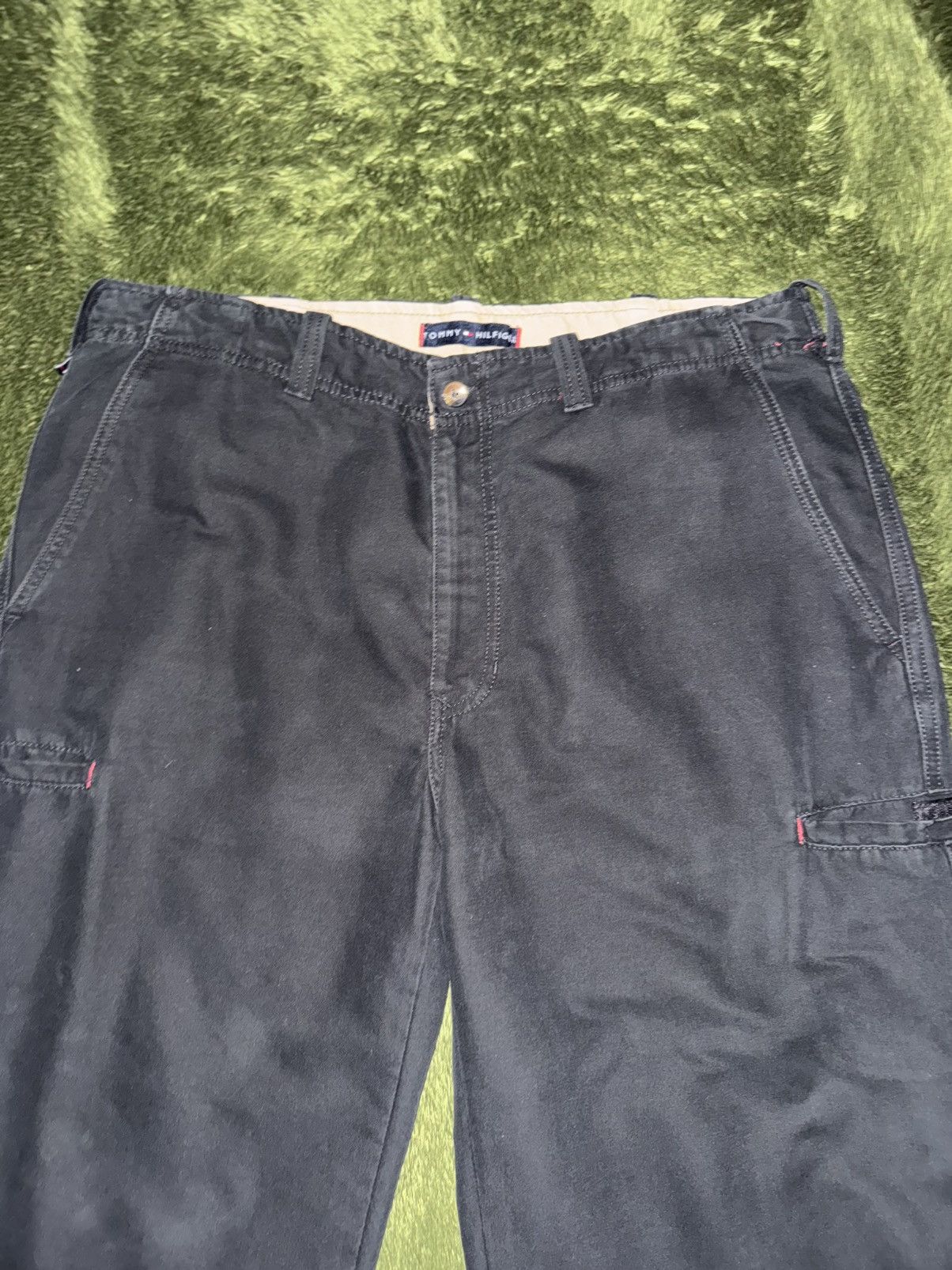 Tommy Hilfiger [W36/L32] TOMMY HILFIGER Japan Hidden Cargo Pants Black Size US 36 / EU 52 - 6 Thumbnail