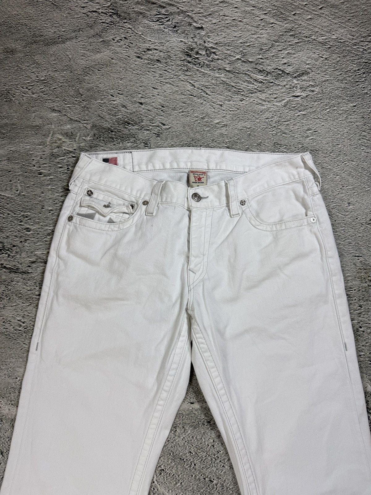 True Religion True Religion vintage white jeans Ricky Size US 36 / EU 52 - 11 Thumbnail