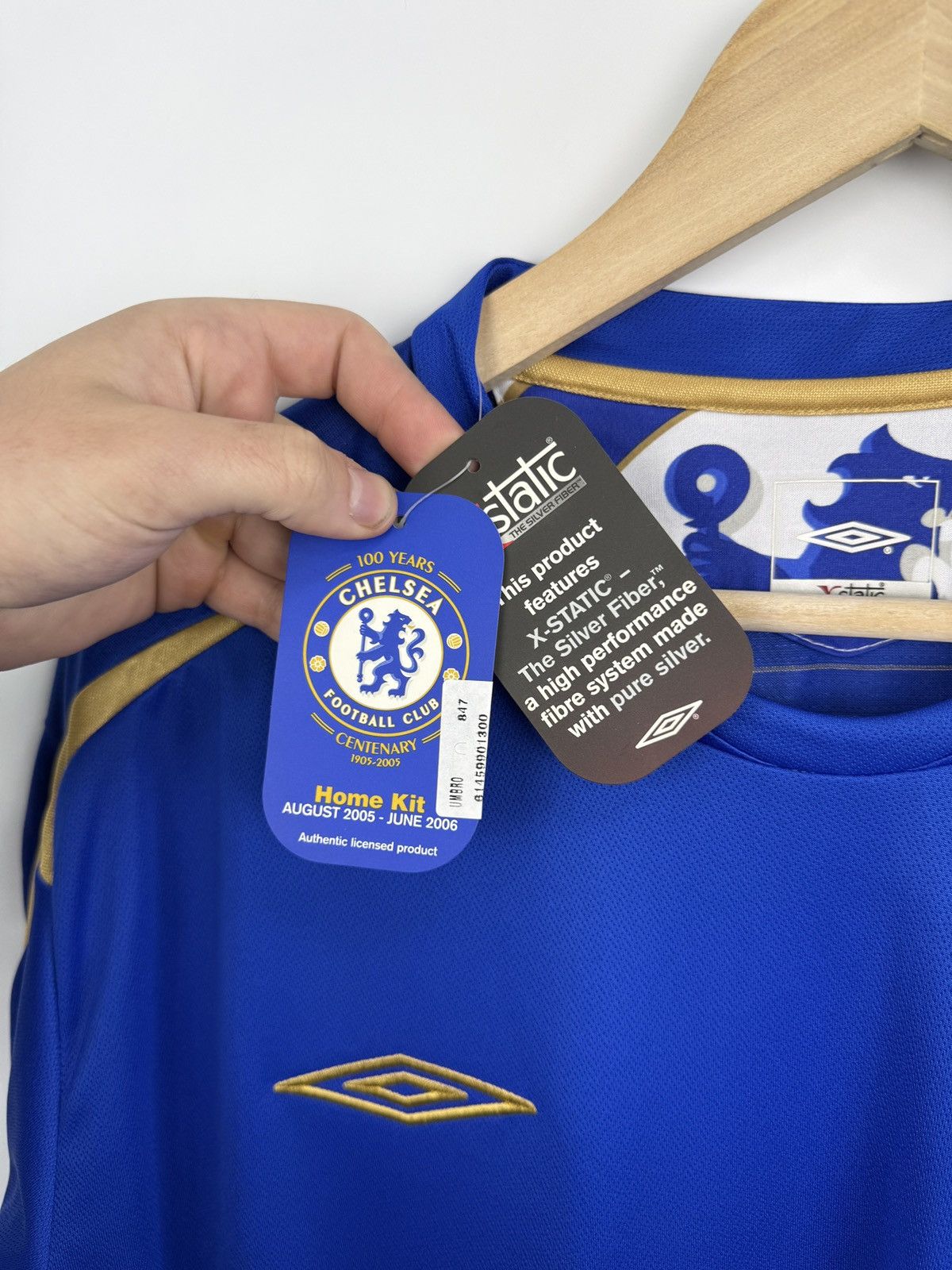 Umbro ❗️NWT 🇬🇧 Vintage 2005 Chelsea Umbro 100 Years Jersey Samsung Size US XXL / EU 58 / 5 - 6 Thumbnail