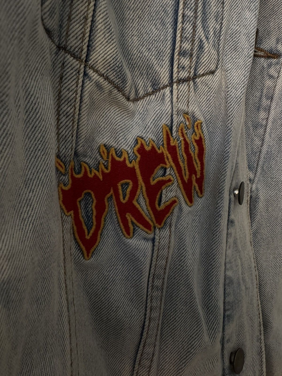 Drew House Drew House Denim Patch Jacket Size US L / EU 52-54 / 3 - 3 Thumbnail