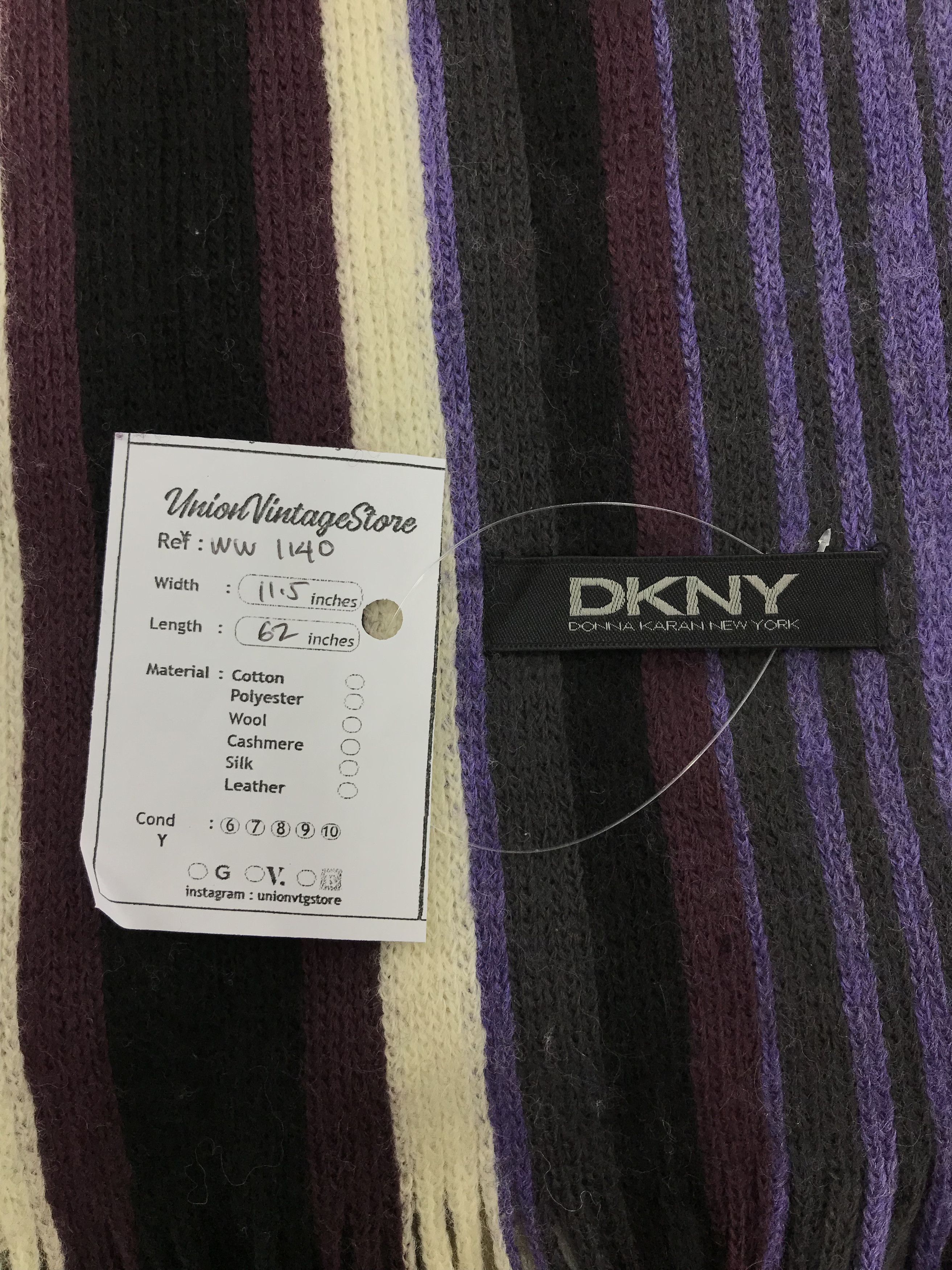 DKNY × Vintage DKNY Scarf / Muffler / Neckwear - WW1140 Size ONE SIZE - 4 Thumbnail