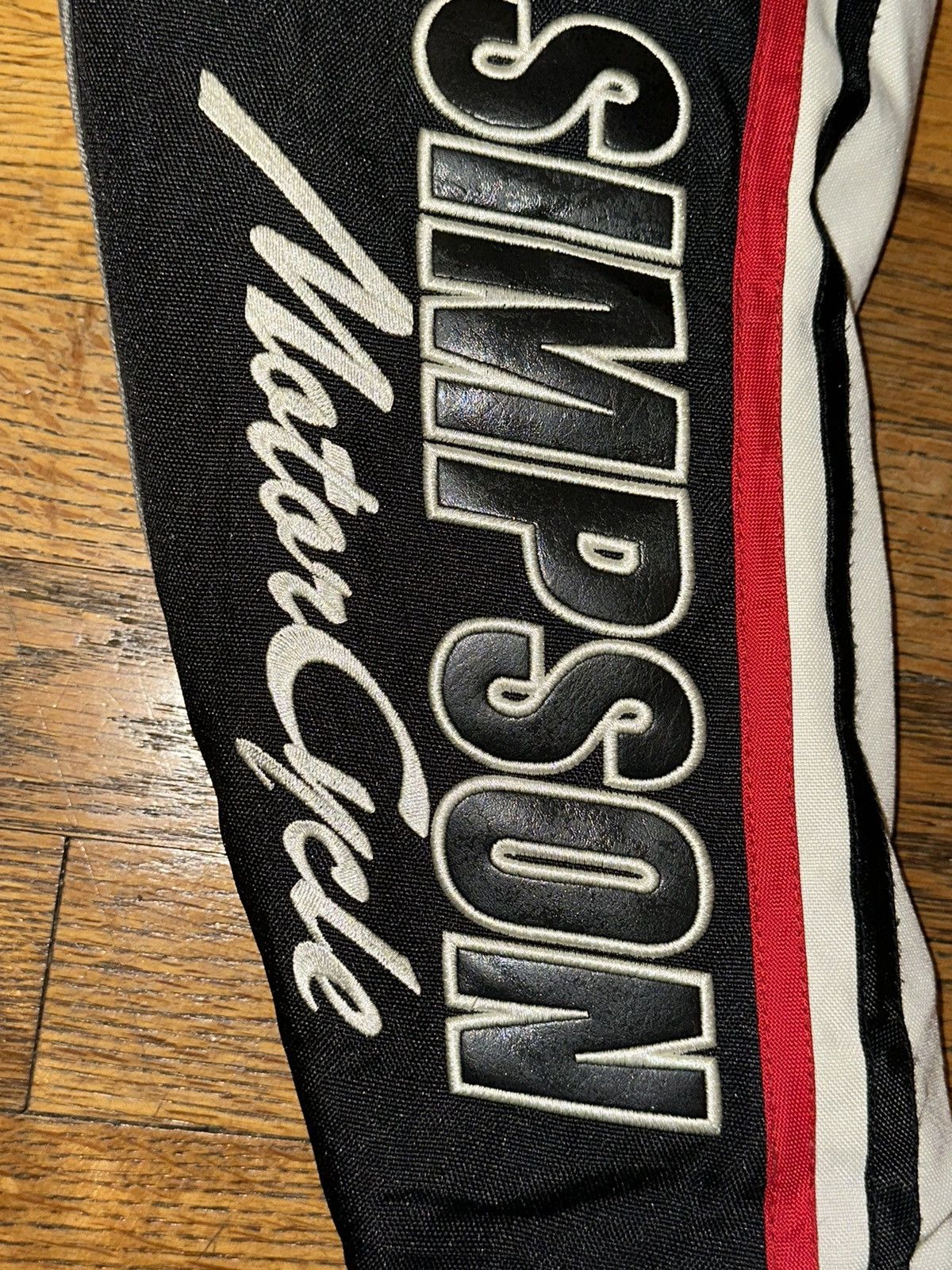 Vintage Vintage Simpson Motorcycle Racing Jacket Size US L / EU 52-54 / 3 - 6 Thumbnail
