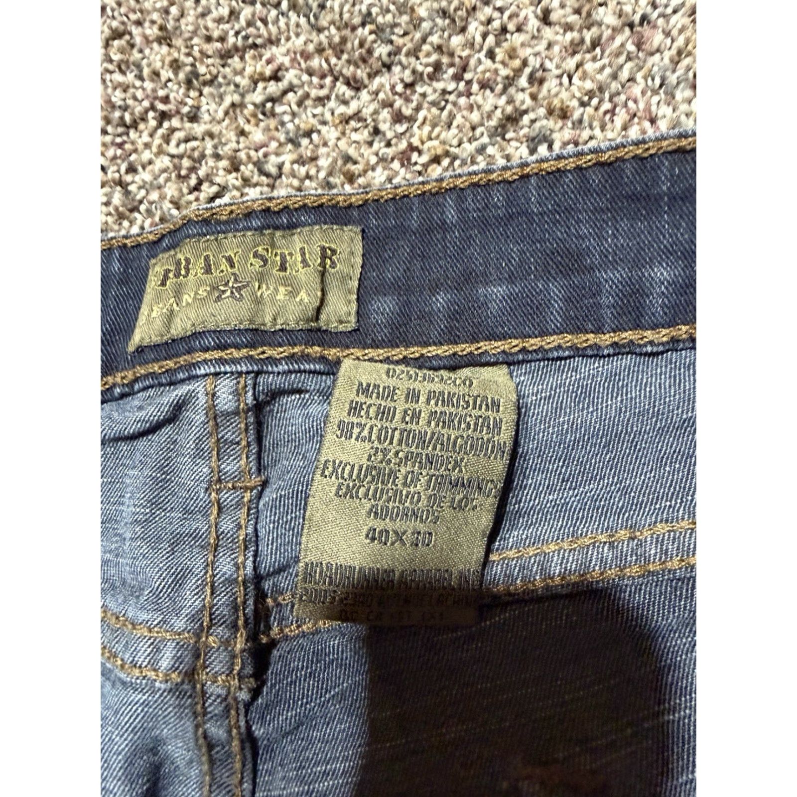 Vintage Urbanstar Jeans Men Straight Bootcut Size 40 Blue Denim 40X30 5-Pocket Style Vintage? No. (Remove extraneous) Size US 40 / EU 56 - 5 Thumbnail