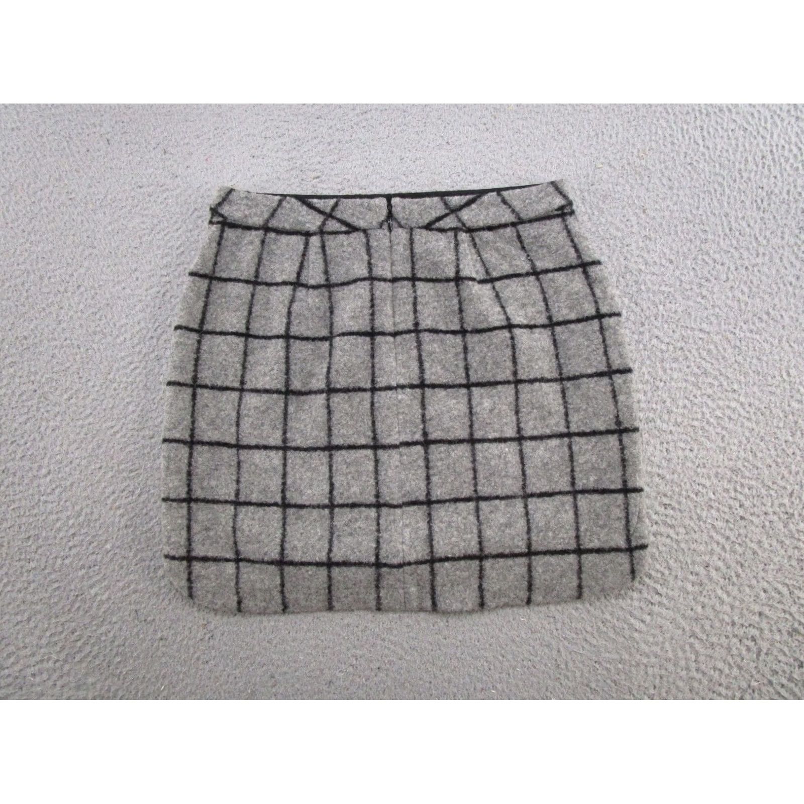 Madewell Madewell Skirt Wool Plaid Black White Size 2 Back Zip Short Short Length Pencil Womens Preppy Winter Christmas Hipster Retro 2 Womens Size 26" / US 2 / IT 38 - 6 Thumbnail