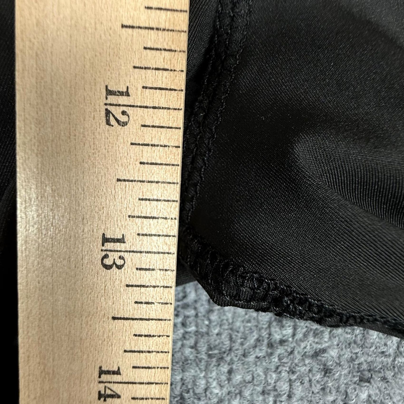 Vintage Athletic Pants Womens XL Black Cropped Wide Leg Stretch Yoga Pockets Gym Leisure Size 40" / US 18 - 7 Thumbnail