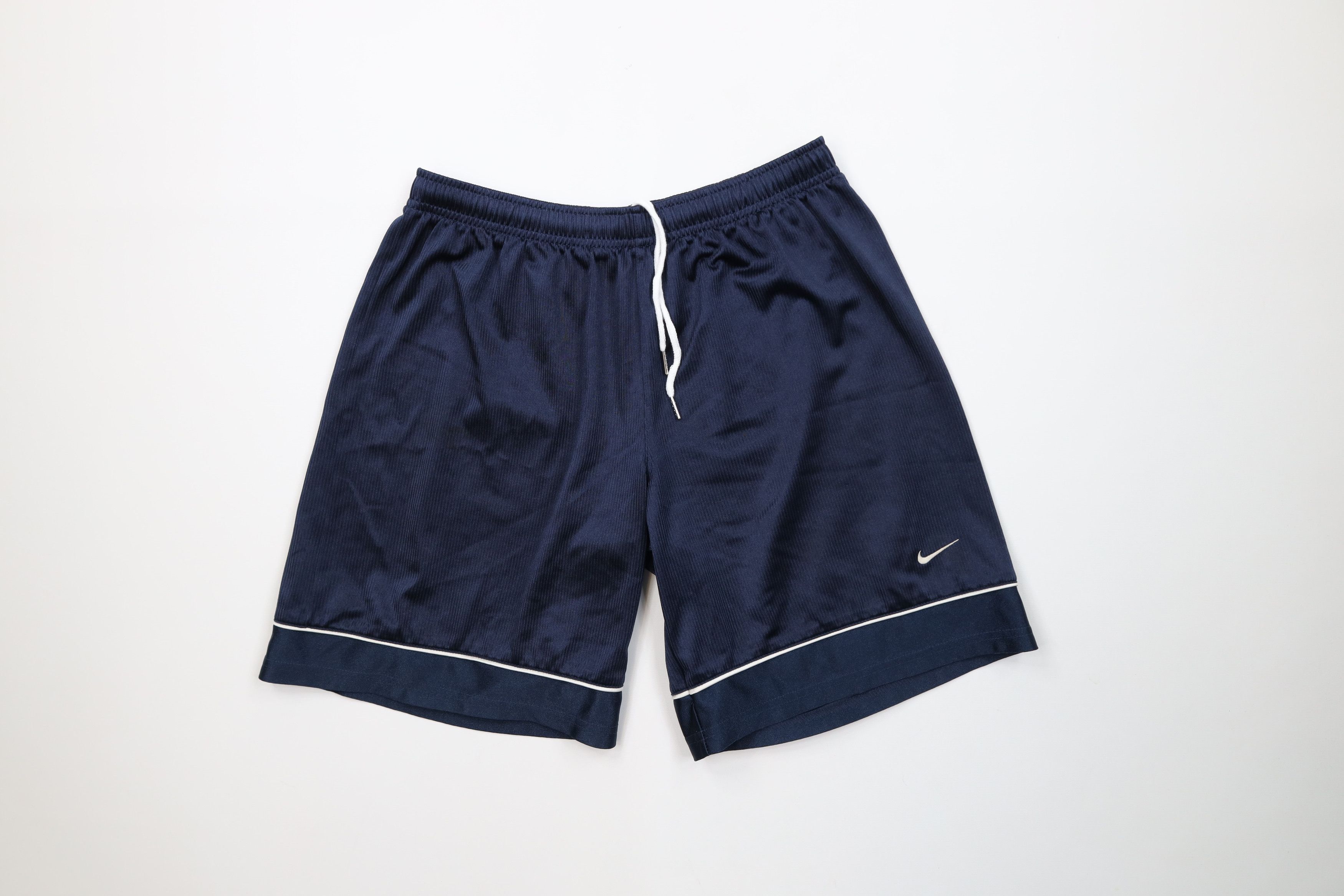Nike Vintage 90s Y2K Nike Mini Swoosh Above Knee Shorts Blue Size US 32 / EU 48 - 1 Thumbnail