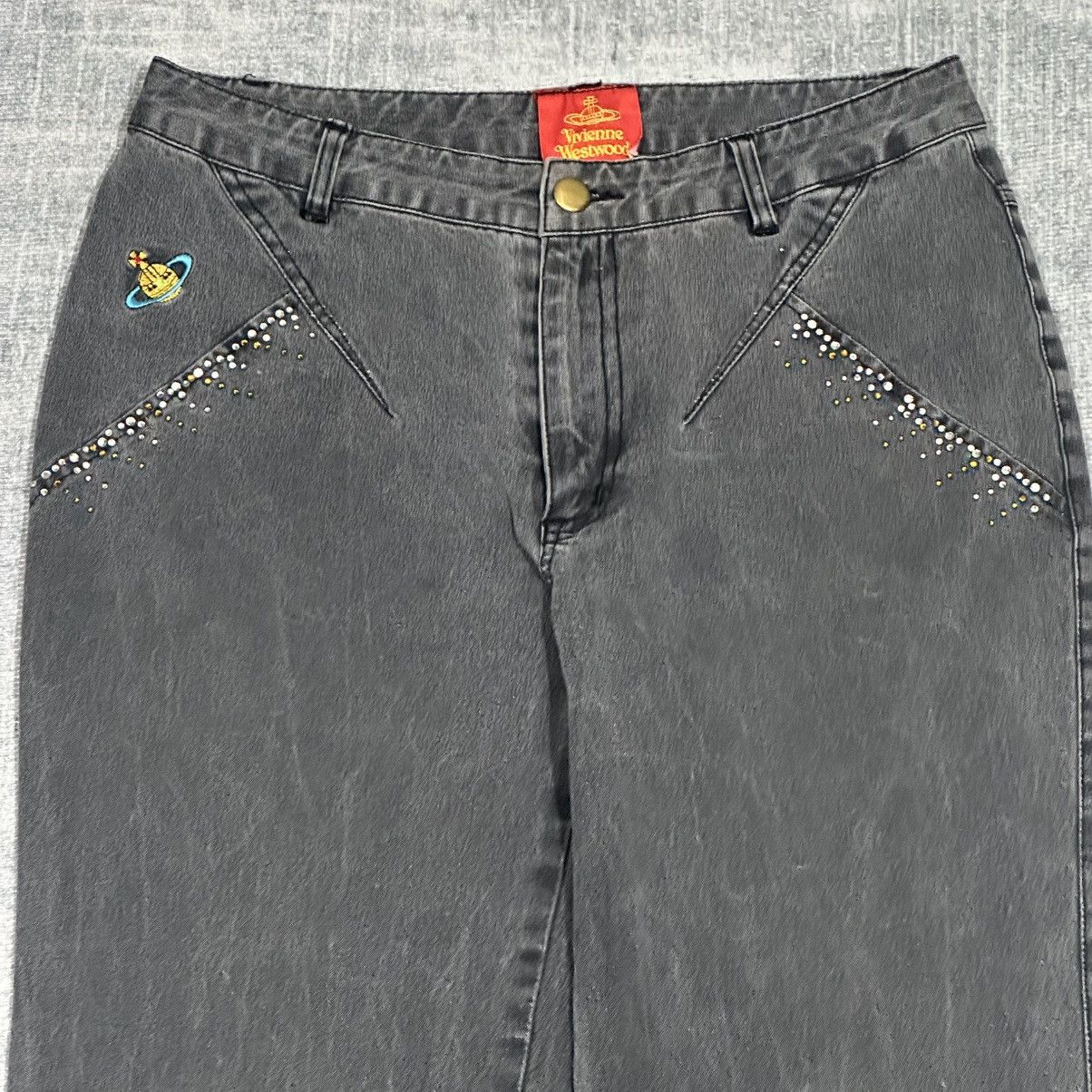 Vivienne Westwood Vivienne Westwood - Orb Logo - Denim Pants Size 28" / US 6 / IT 42 - 4 Thumbnail