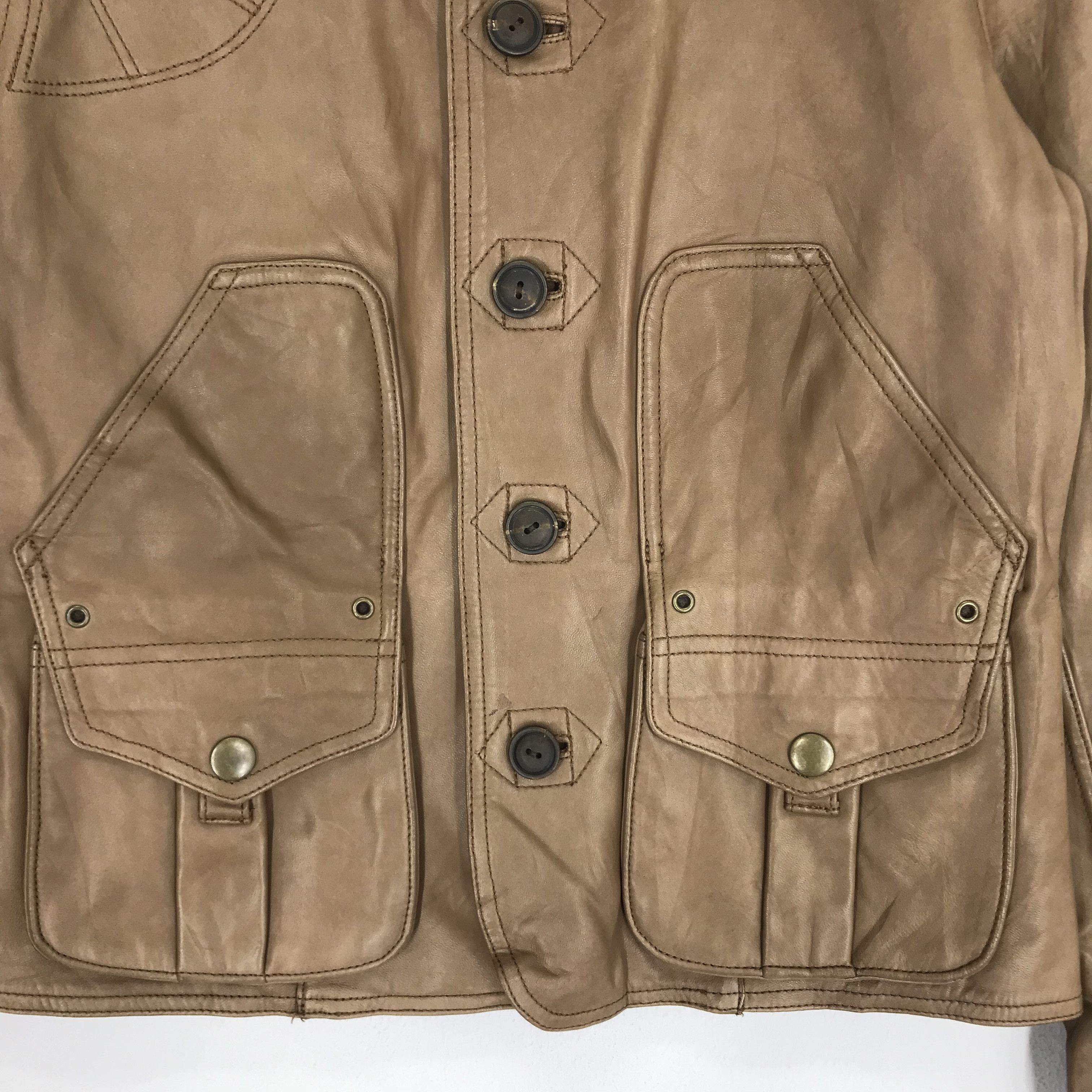 Polo Ralph Lauren Vintage Ralph Lauren Brown Genuine Leather Jacket - 244 Size US S / EU 44-46 / 1 - 5 Thumbnail