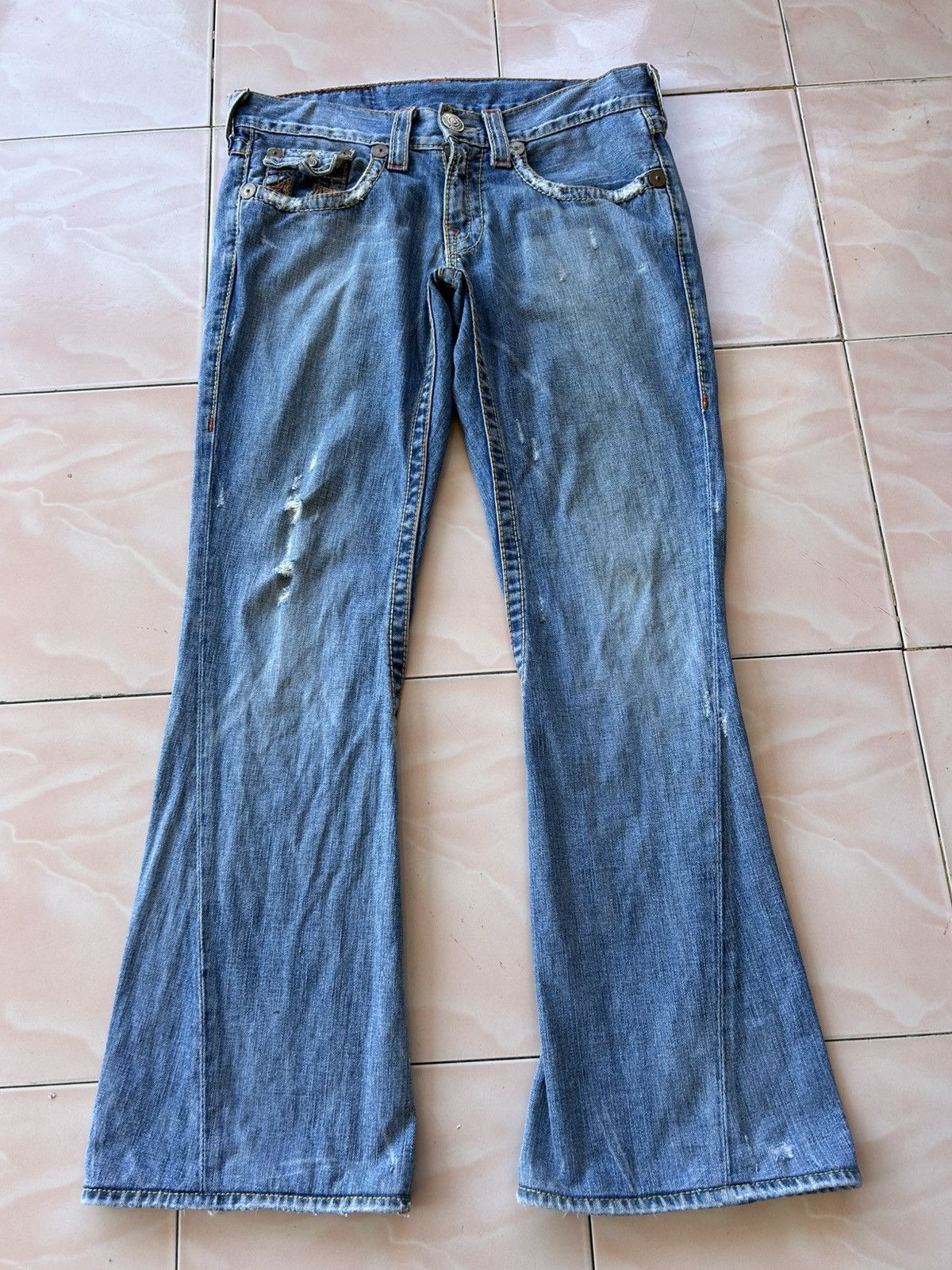 True Religion True Religion Joey Big T Bootcut Flare Jean Size US 30 / EU 46 - 1 Thumbnail