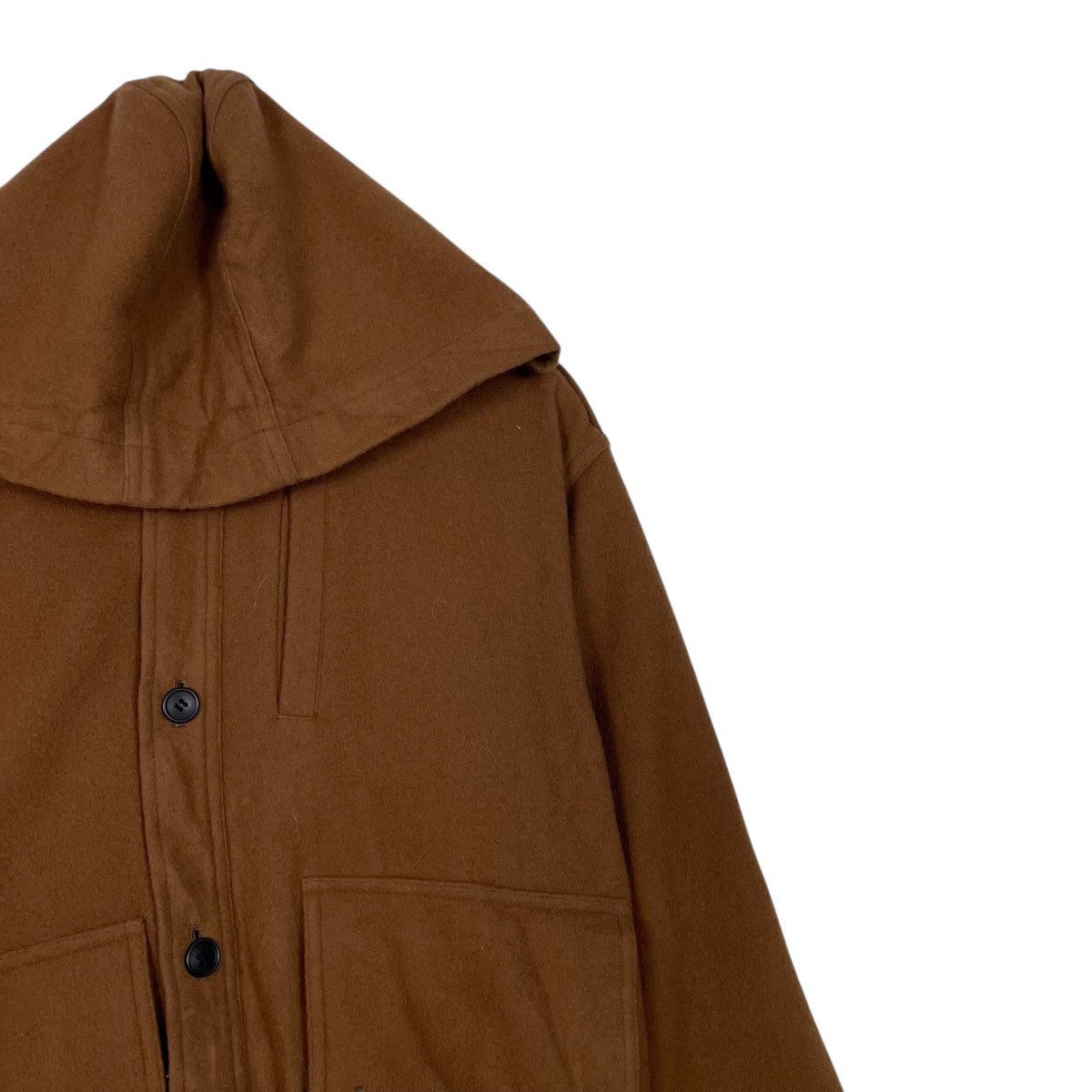 Japanese Brand Jack Morris Brown Hooded Wool Jacket Size US M / EU 48-50 / 2 - 5 Thumbnail