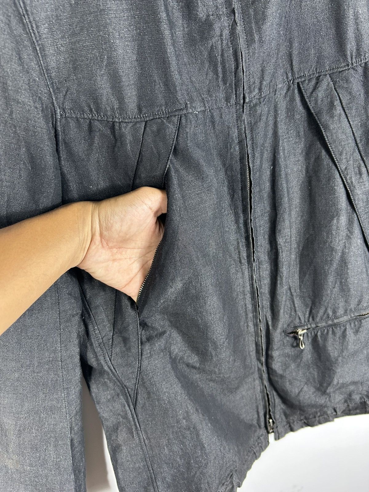 Japanese Brand × Lounge Lizard × Vintage ⚡️Vintage Lounge Lizard Hooded Zipper Jacket Size US M / EU 48-50 / 2 - 6 Thumbnail