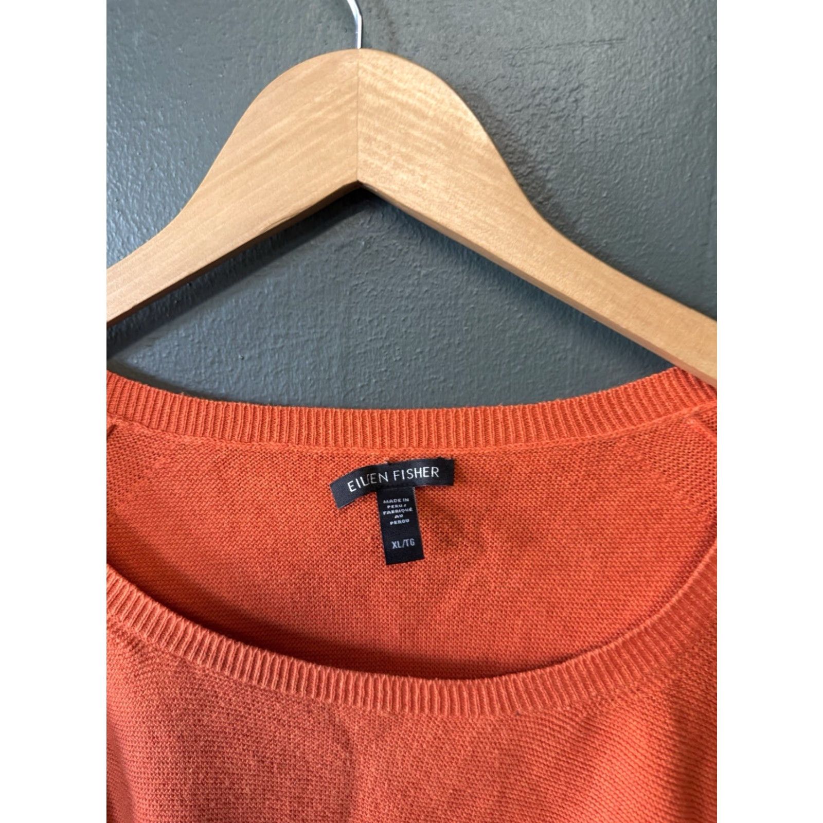 Eileen Fisher Eileen Fisher Womens Pullover Sweater Knit Orange Long Sleeve XL Size Size XL / US 12-14 / IT 48-50 - 3 Thumbnail