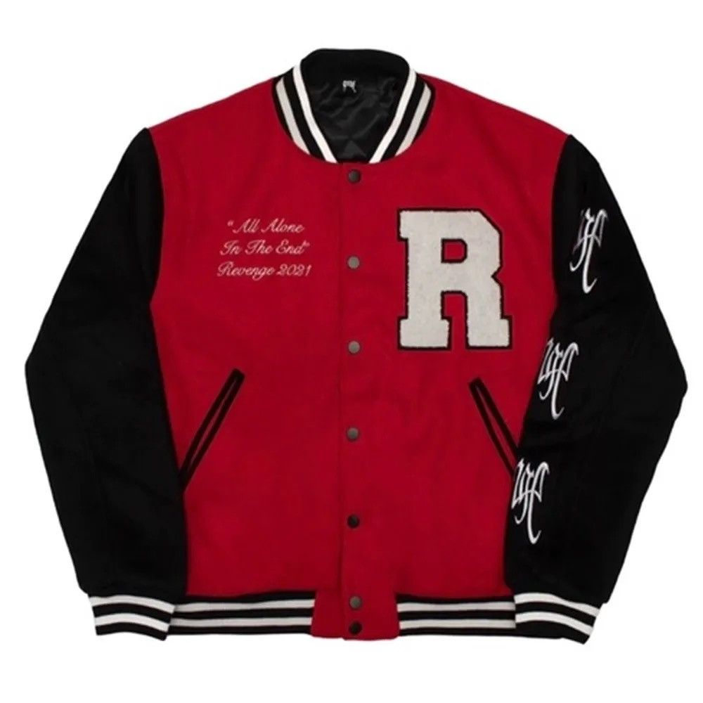 Revenge Revenge Red Varsity Skull Jacket Size US S / EU 44-46 / 1 - 1 Thumbnail