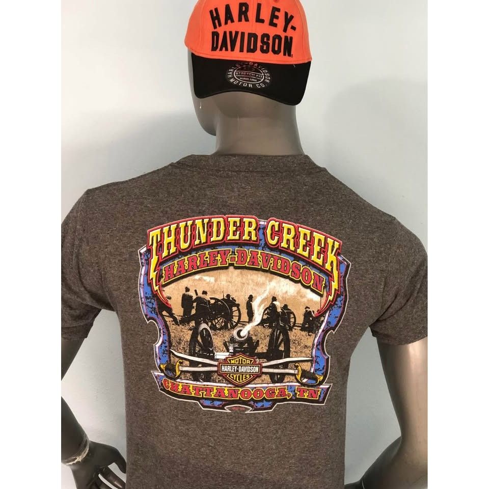 Harley Davidson × Vintage VTG 2004 Harley Davidson T-shirt Medium Men CHATTANOOGA Size US M / EU 48-50 / 2 - 3 Thumbnail