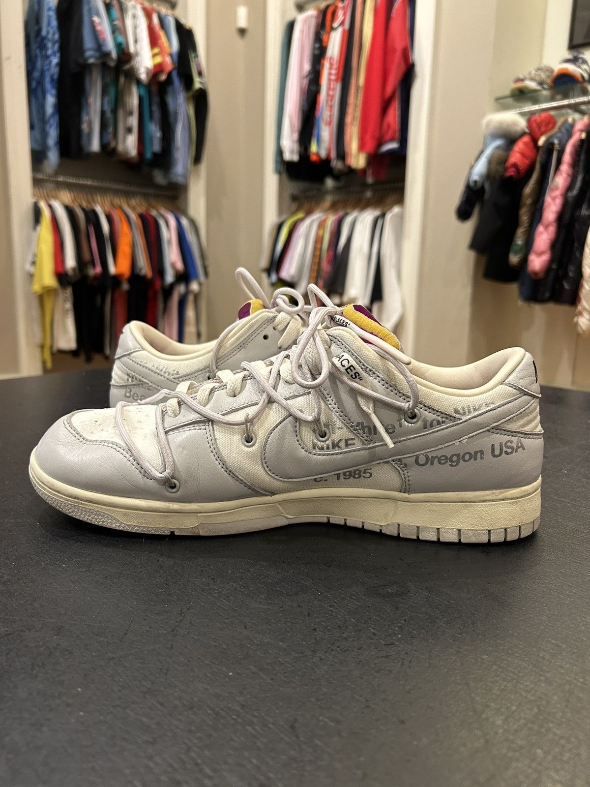 Nike × Off-White Nike Dunk Low x Off White Lot 3 Size US 11.5 / EU 44-45 - 4 Thumbnail
