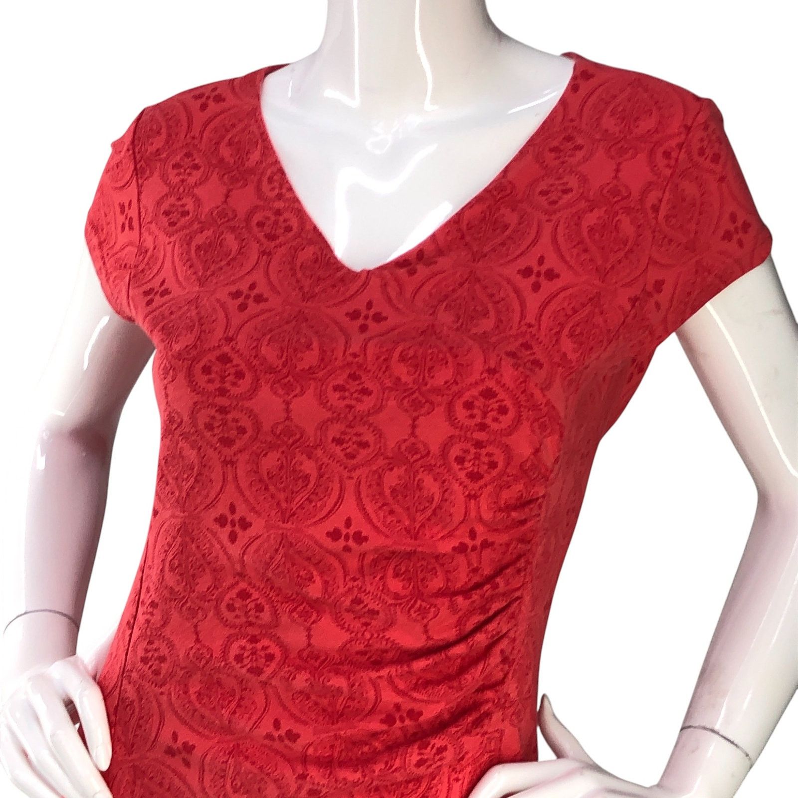 Kuhl Kuhl Size S Dress Verona Coolmax Stretch Ruched V Neck Size S / US 4 / IT 40 - 2 Thumbnail