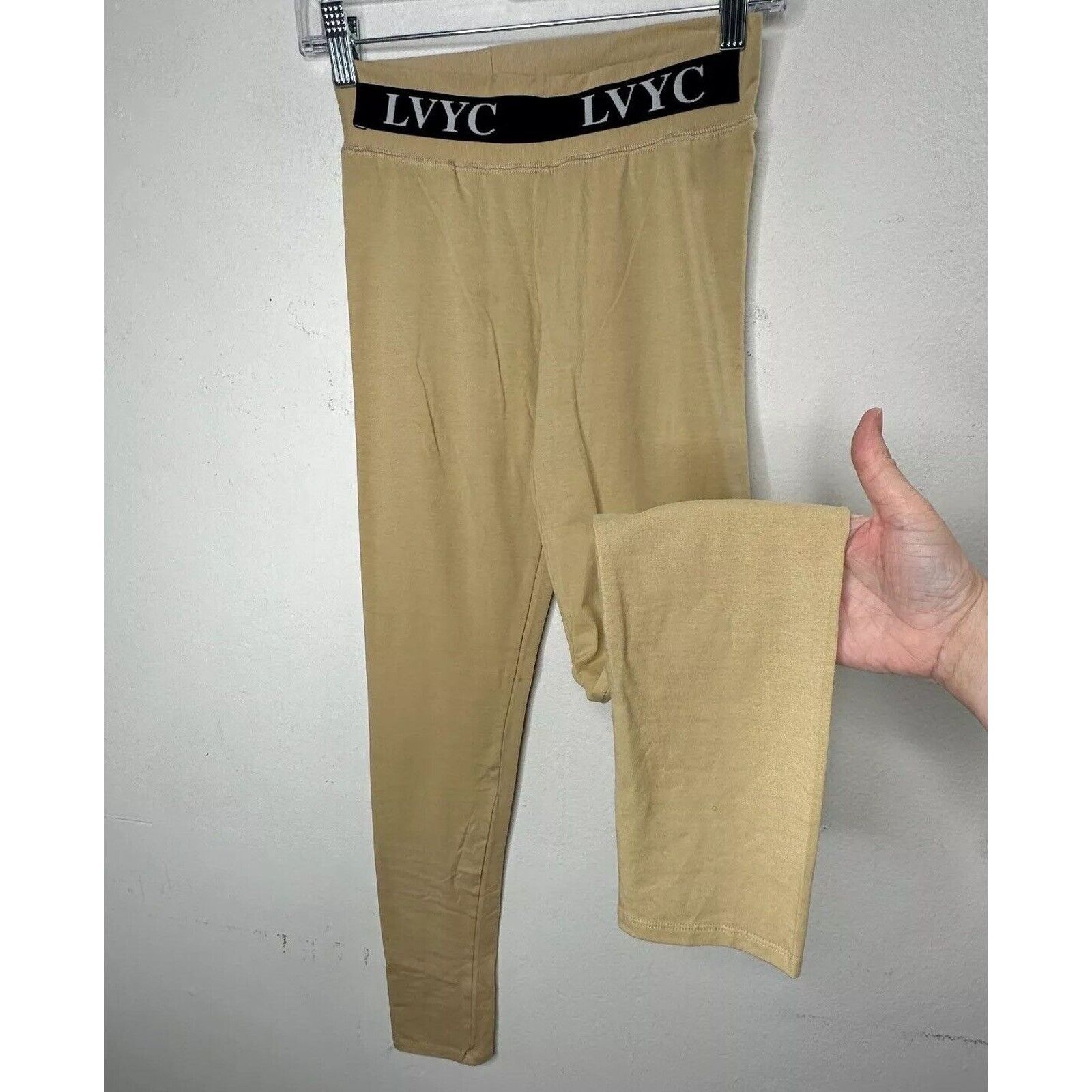 Other Les Vertes Yacht Club Tan Leggings Black LVYC logo Waist M Size 30" / US 8 / IT 44 - 1 Thumbnail