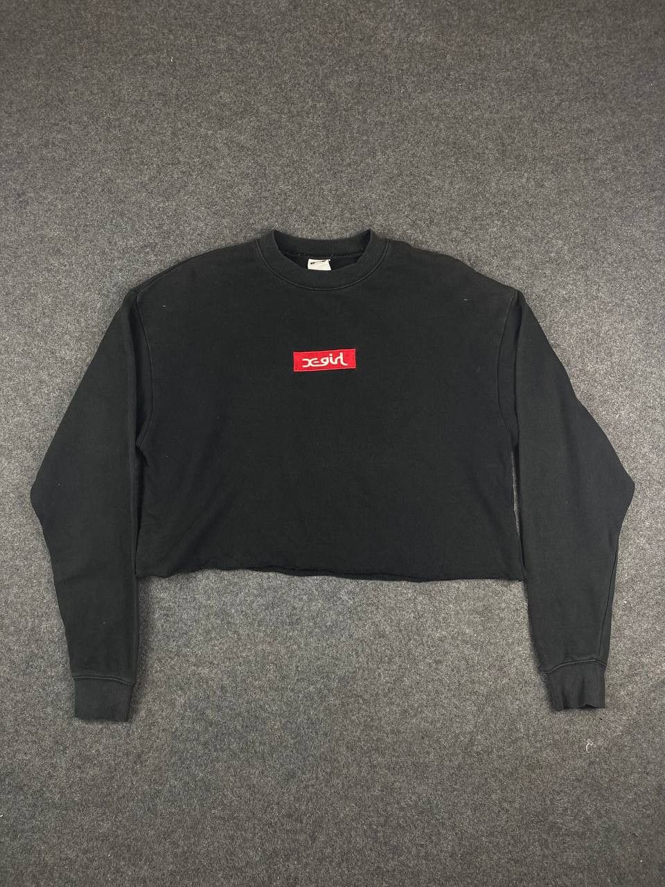 Japanese Brand x girl box logo japanese brand crop top sweatshirt Size L / US 10 / IT 46 - 1 Thumbnail