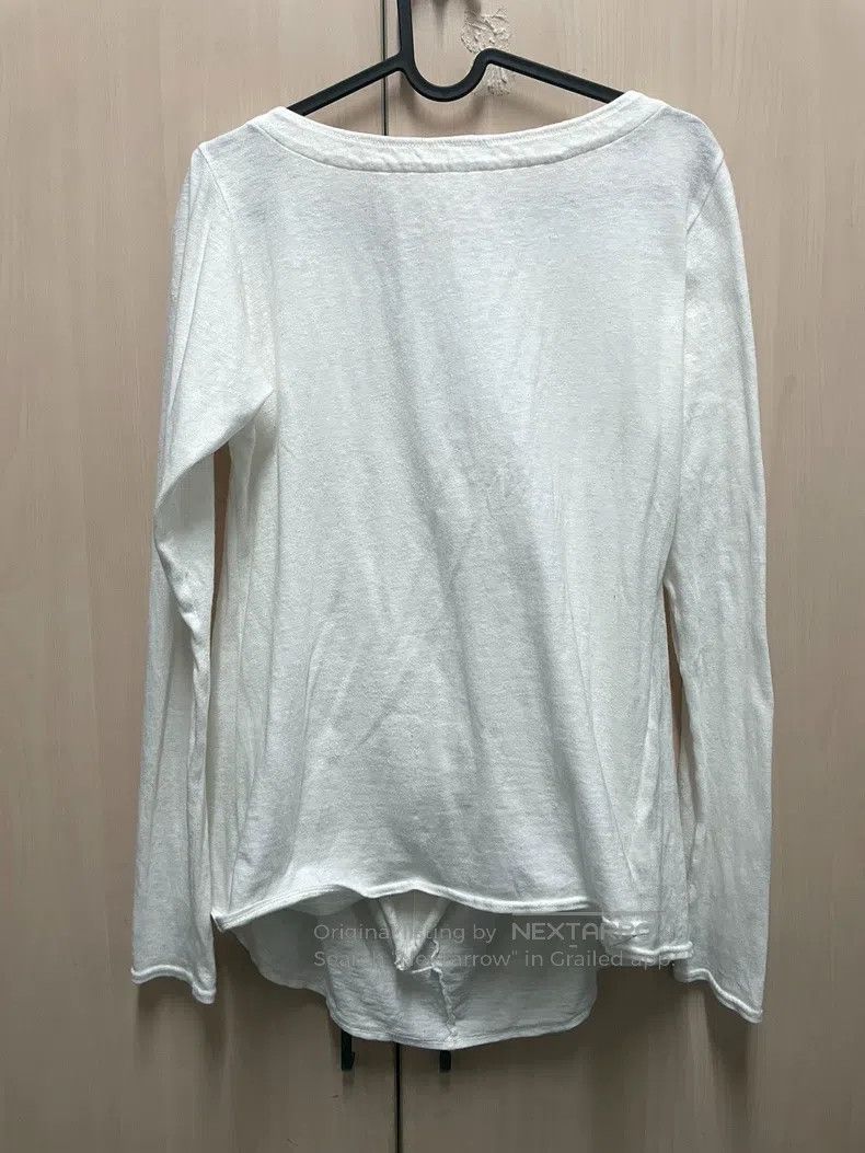 Kapital Kapital White cotton knitted top pullover T-shirt long sle Size US XS / EU 42 / 0 - 5 Thumbnail