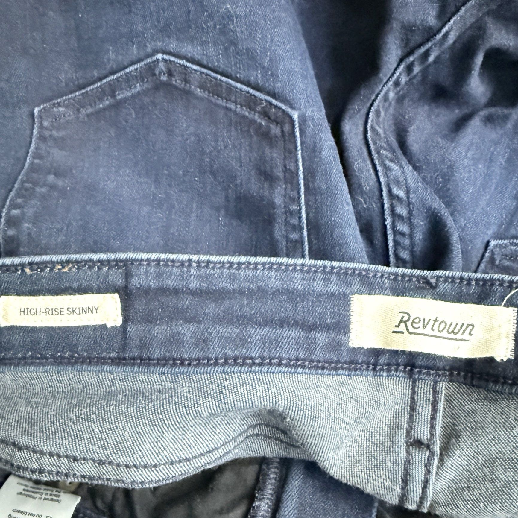 Vintage Revtown High Rise Skinny Blue Jeans Women 31 Regular 31 Waist 28 Inseam Blue Casual Jeans Skinny Women Revtown 31 28 Inseam Size 31 Pants Size 31" - 4 Thumbnail