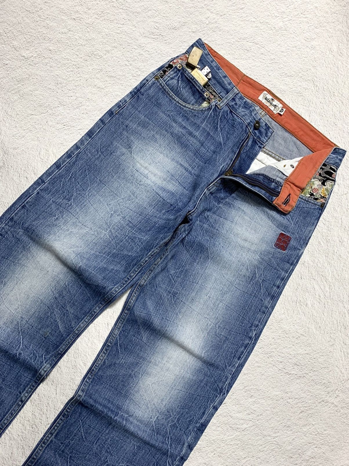Kapital 💥 Japanese Denim Pants Karakuri Tamashii 🎌 Size US 32 / EU 48 - 7 Thumbnail