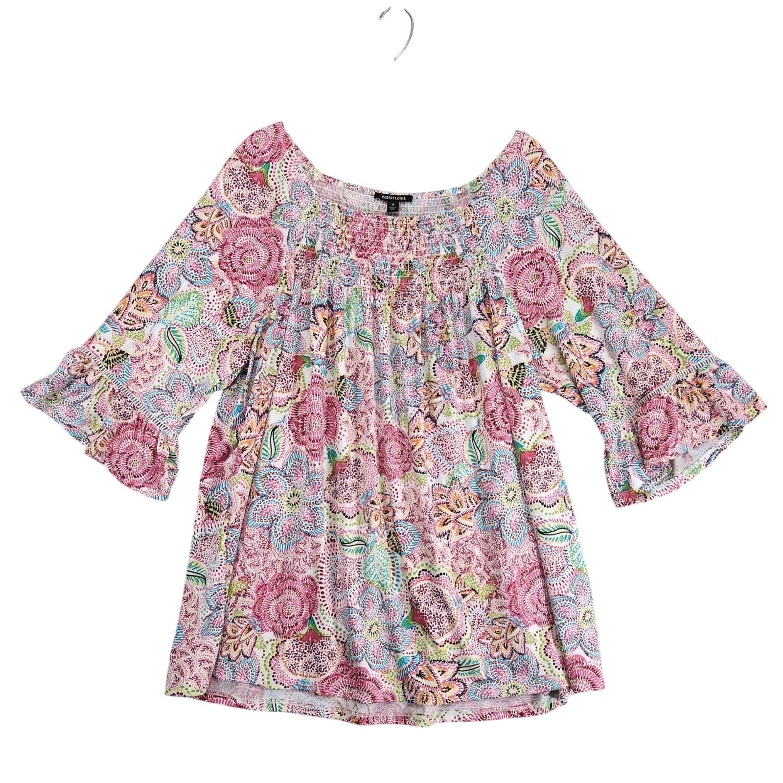 Other Robert Louis Floral Peasant Top Blouse Plus Size 3X Size 3XL / US 20-22 - 1 Thumbnail