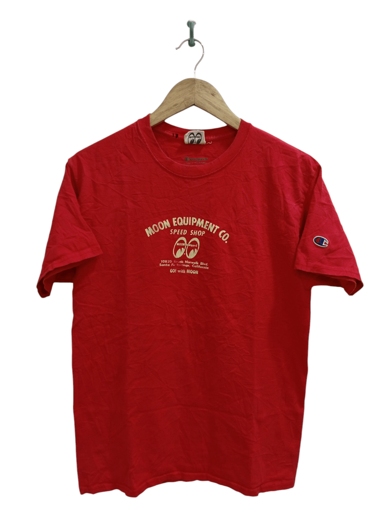 Champion × Japanese Brand × Vintage 🔥🔥Moon Eye x Champion T-Shirt Size US M / EU 48-50 / 2 - 1 Thumbnail