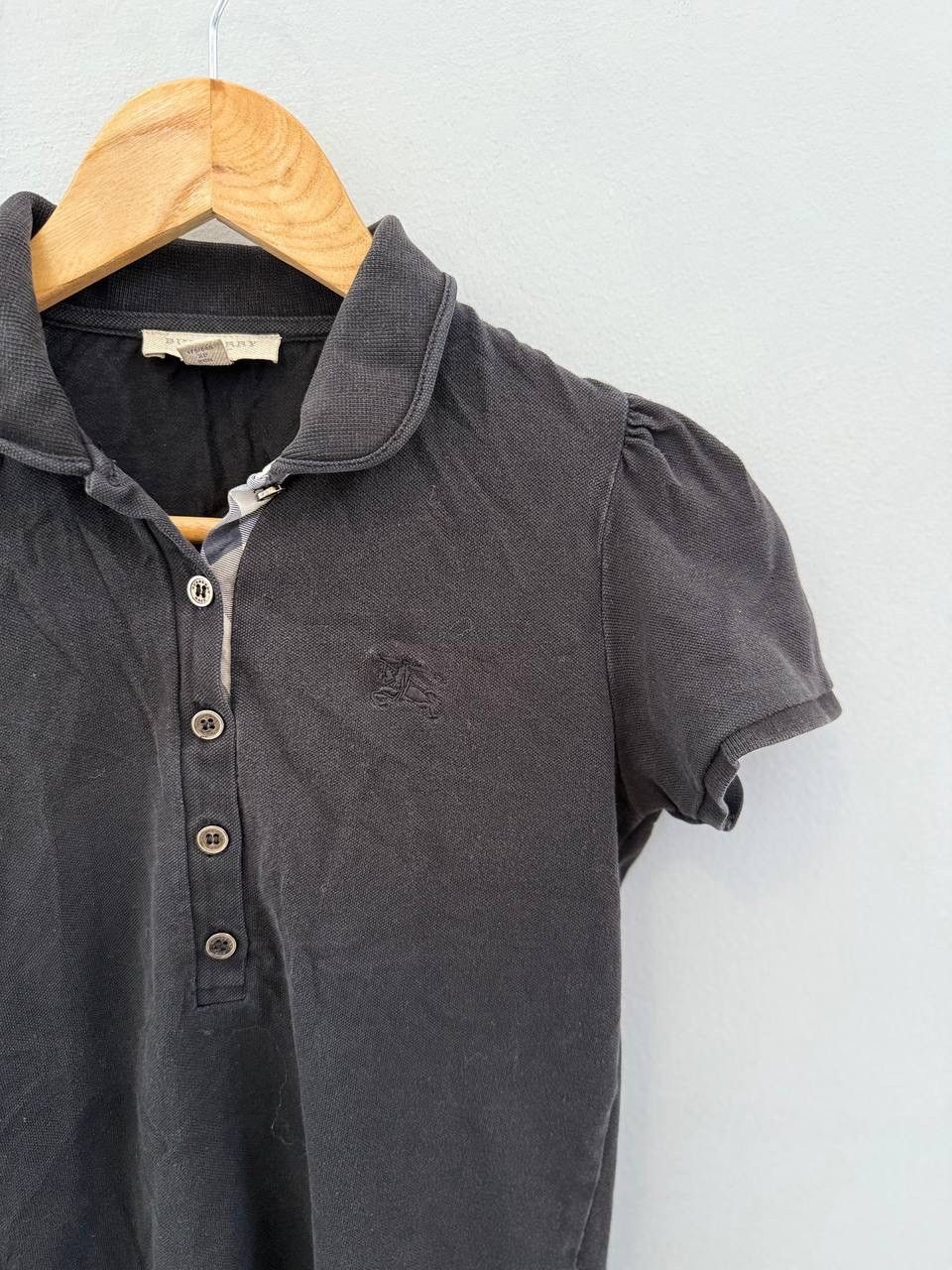 Burberry Burberry Brit Women’s Premium Black Short Sleeve Polo Shirt Size XS / US 0-2 / IT 36-38 - 2 Thumbnail