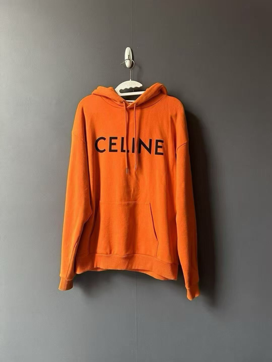 Celine Celine Orange Logo Hoodie Size US L / EU 52-54 / 3 - 1 Thumbnail