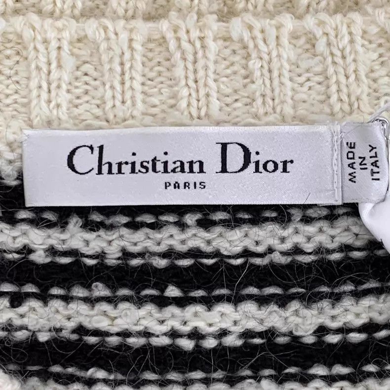 Dior Dior Colour-matched striped five-pointed cotton round-neck Size XS / US 0-2 / IT 36-38 - 6 Thumbnail