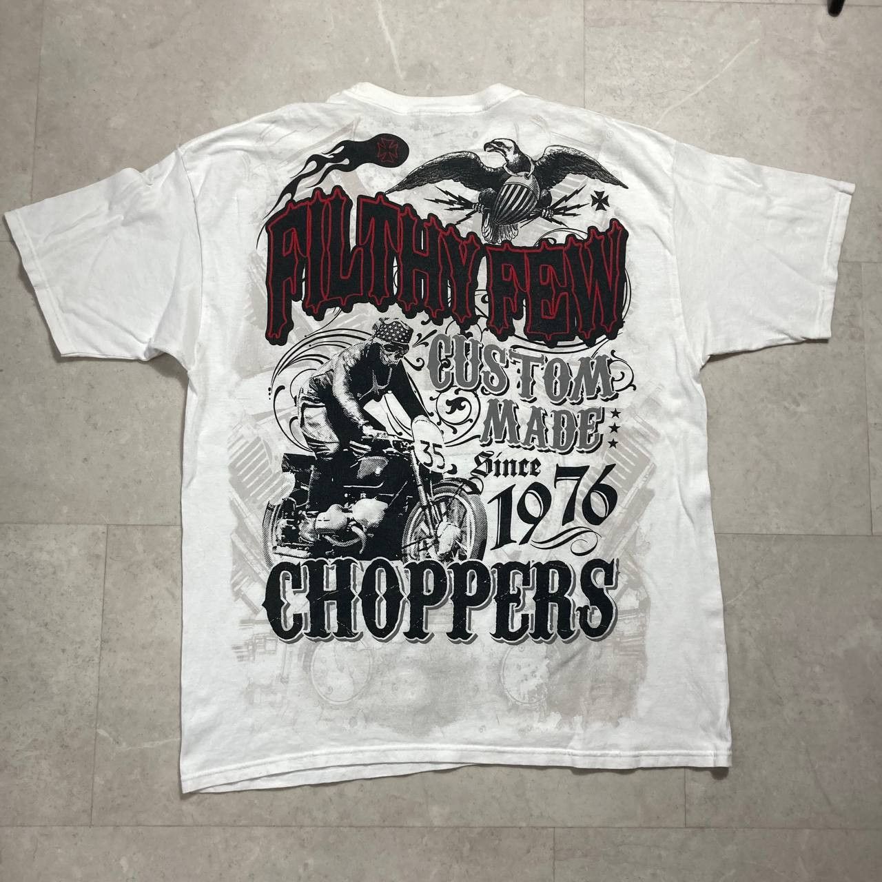 West Coast Choppers Vintage Filthy Few Custom Made Choppers Motorcycle Tee Size US XXL / EU 58 / 5 - 6 Thumbnail