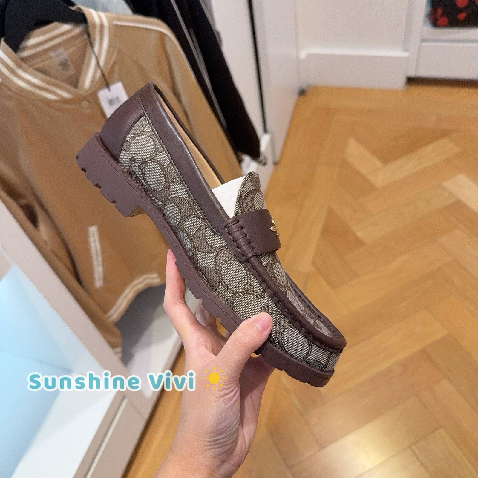 Coach NWT Coach Women's Janie Loafer Maple CZ087 US 11 Size US 11 / IT 41 - 2 Thumbnail