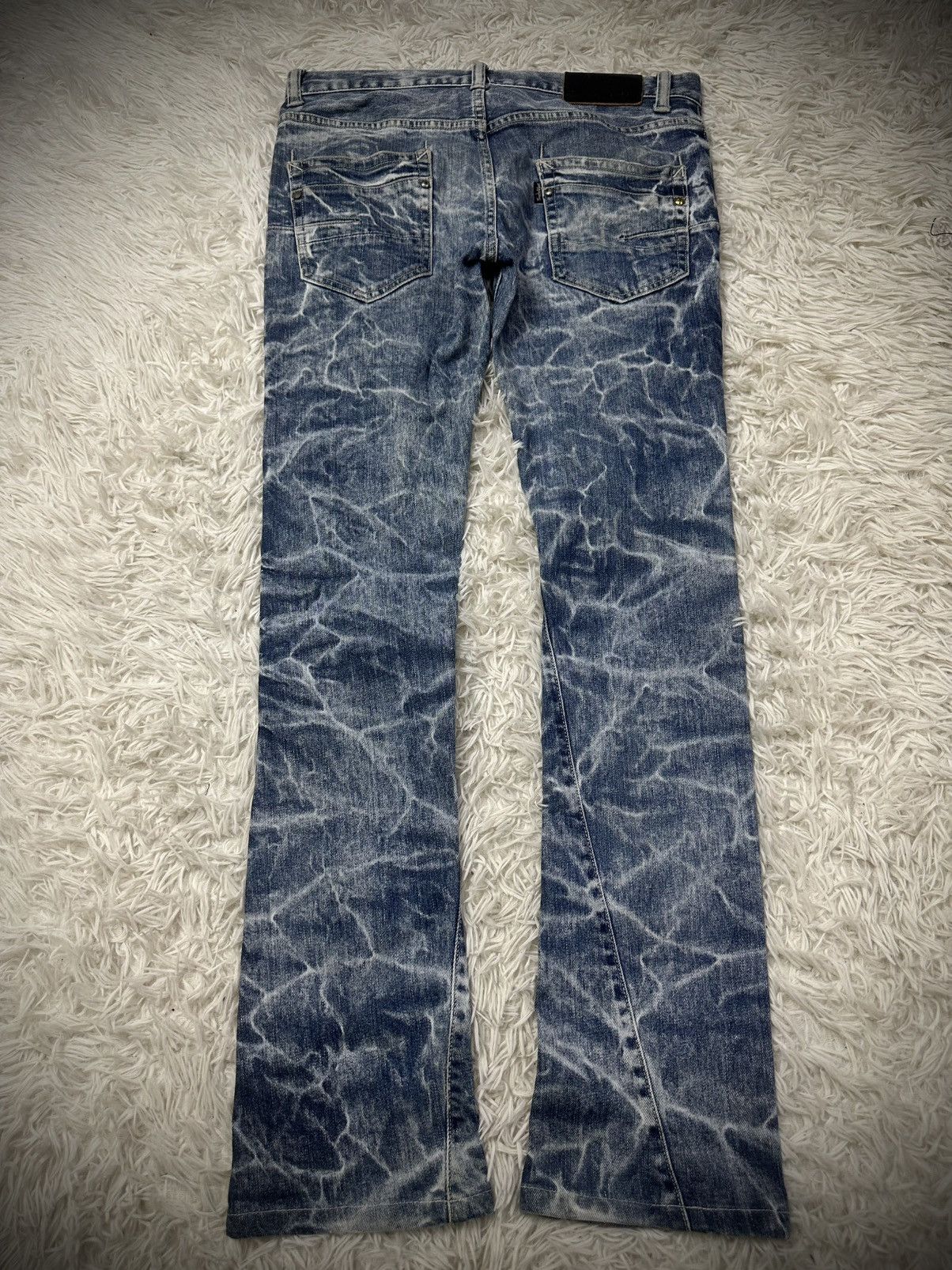 Tornado Mart rare 2000s tornado mart spiral distressed flare denim jeans Size US 32 / EU 48 - 9 Thumbnail